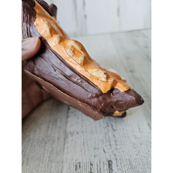 Vintage fontanini baby Jesus manger crib Nativity paper mache Xmas village - Picture 6 of 8